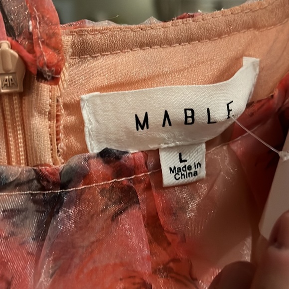 NWT Mable Pink Floral Dress Selkie Style - Picture 5 of 6